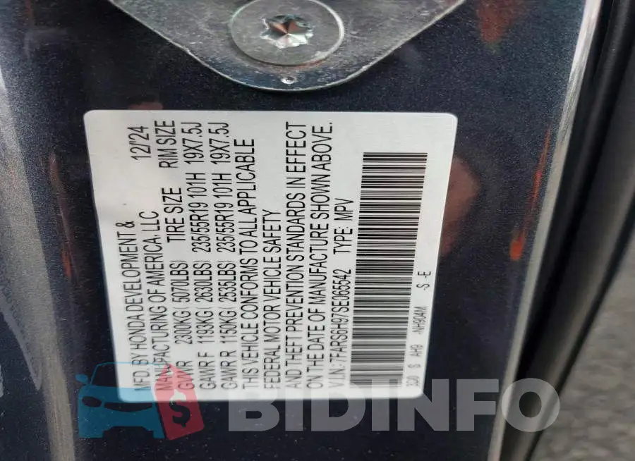 7FARS6H97SE065542 Photo# 14