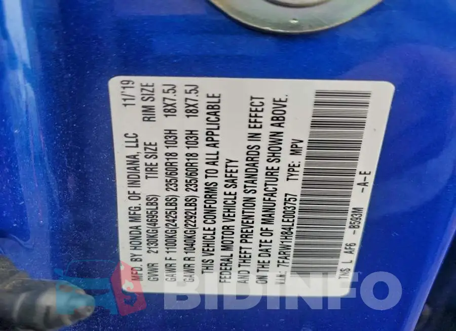 7FARW1H84LE003757 Photo# 12