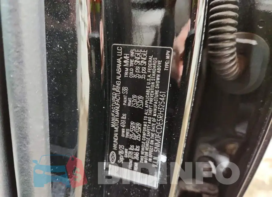 5NMJFCDE5RH325461 Photo# 13