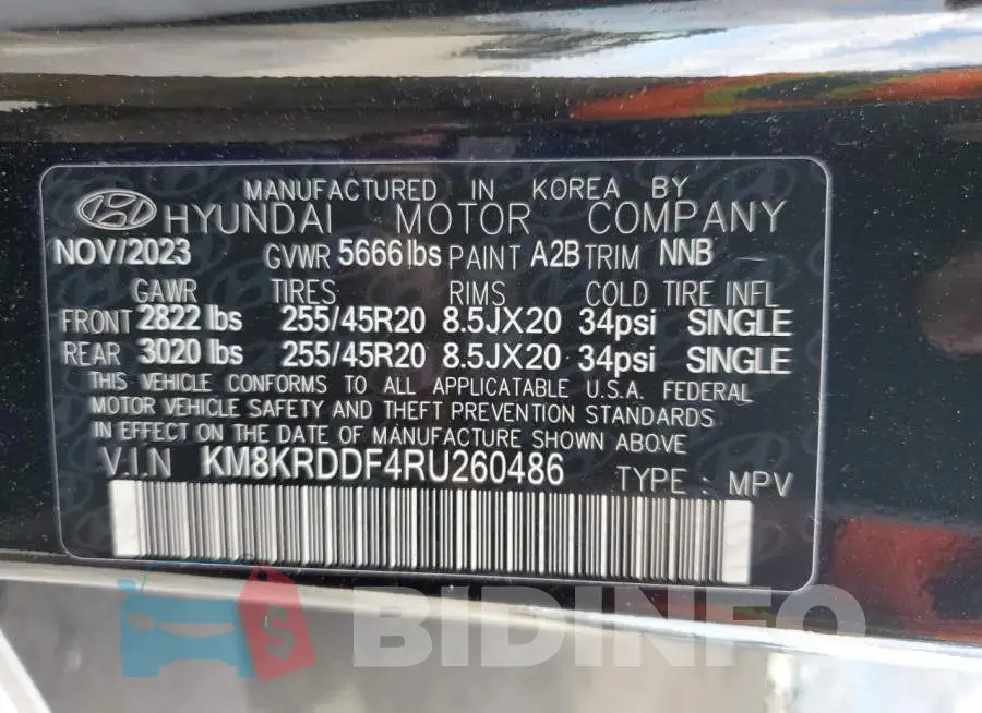 KM8KRDDF4RU260486 Photo# 13