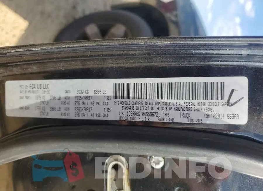 1C6RR6GT0HS596721 Photo# 12