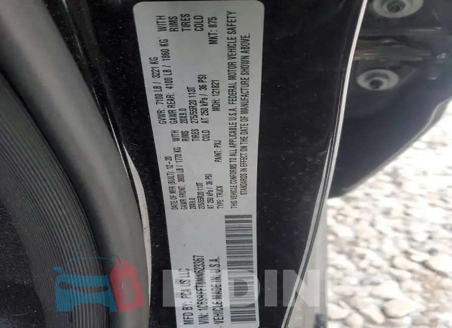 1C6SRFFT8MN623367 Photo# 12