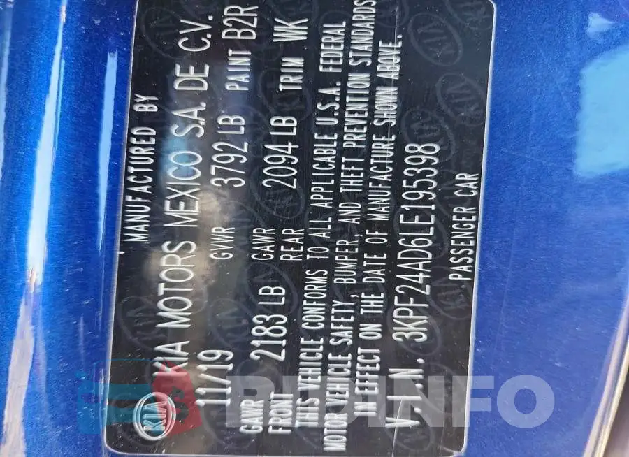 3KPF24AD6LE195398 Photo# 12