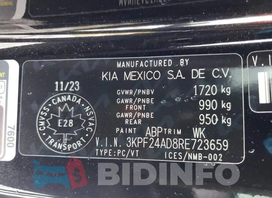 3KPF24AD8RE723659 Photo# 12