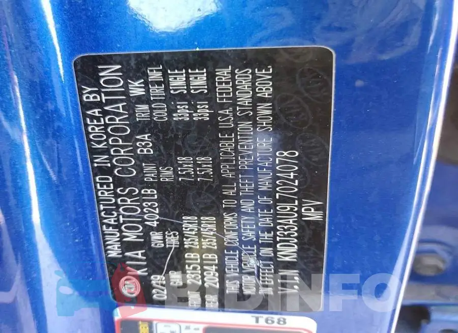 KNDJ33AU9L7024078 Photo# 12