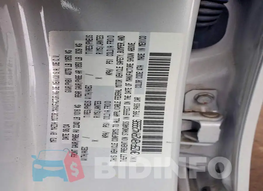 3MZBPABM2RM429996 Photo# 12