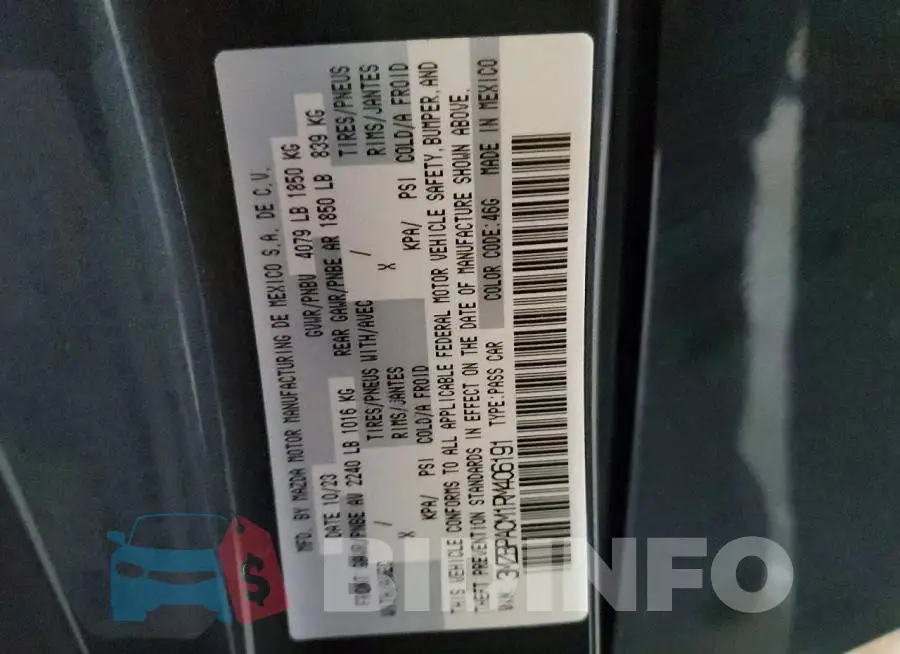 3MZBPACM1RM406191 Photo# 13
