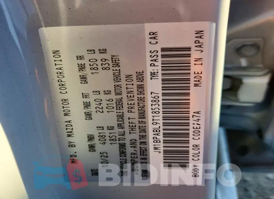 JM1BPABL9T1853867 Photo# 12