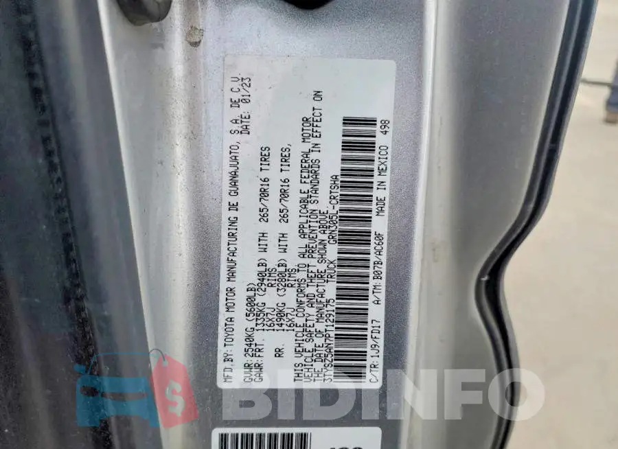 3TYSZ5AN7PT129175 Photo# 12