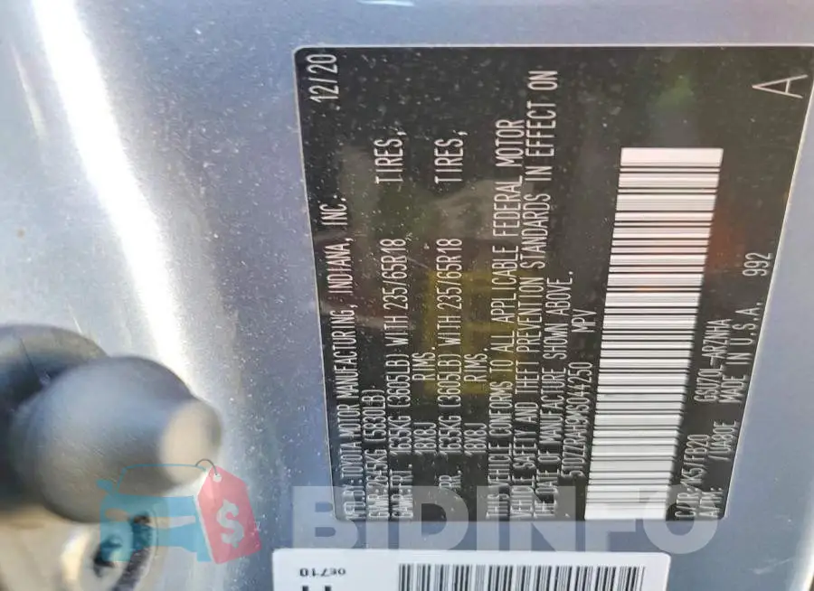5TDZZRAH9MS044250 Photo# 13