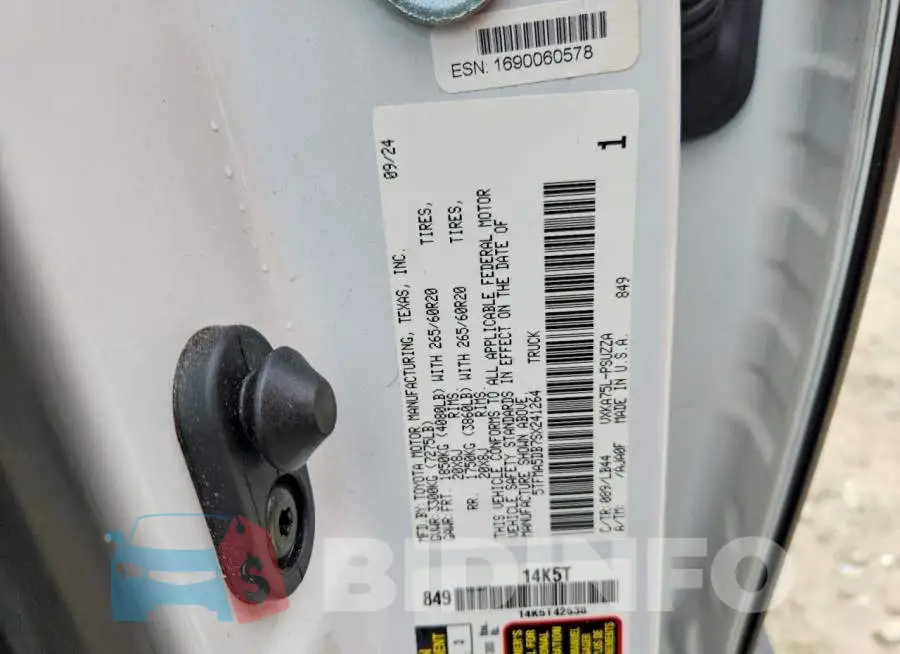 5TFMA5DB7SX241264 Photo# 12
