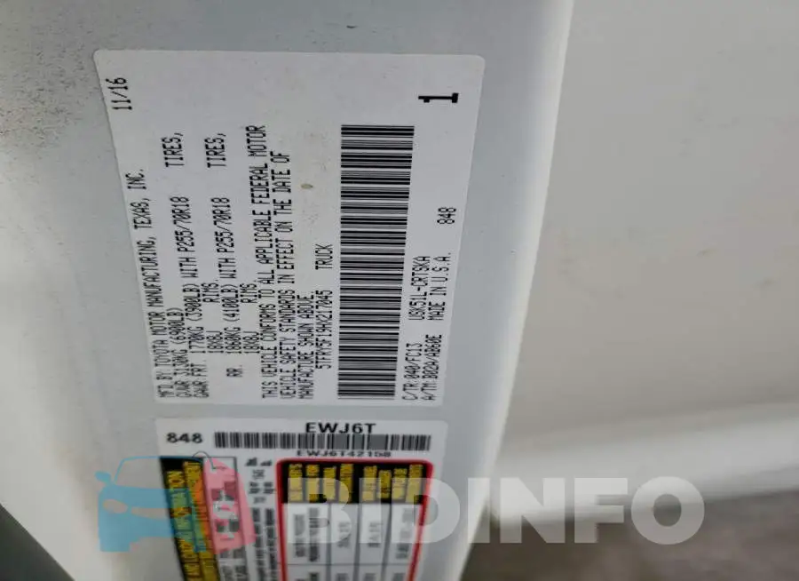 5TFRY5F19HX217045 Photo# 12
