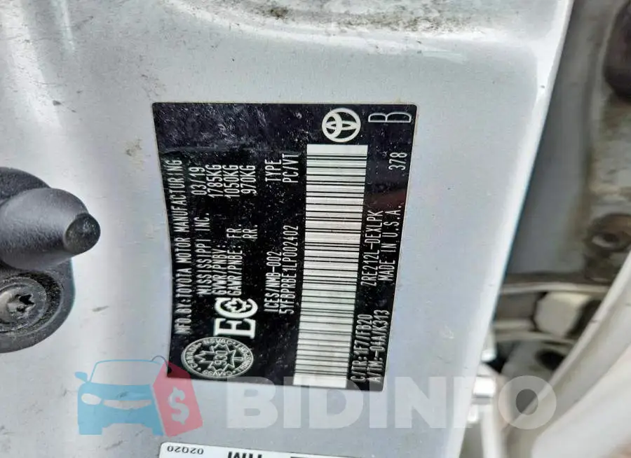 5YFBPRBE1LP002402 Photo# 12