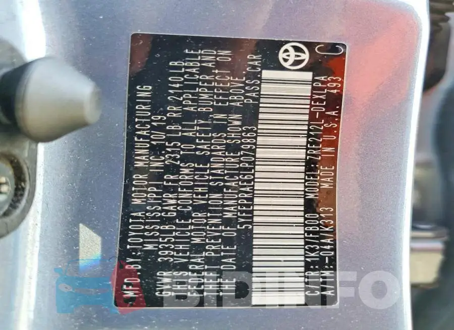 5YFEPRAE6LP079863 Photo# 12