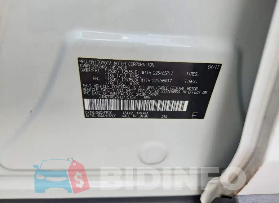 JTMZFREV8HJ715158 Photo# 12