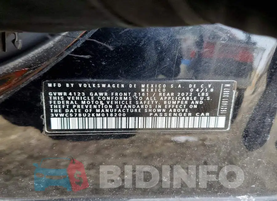 3VWC57BU2KM018200 Photo# 13
