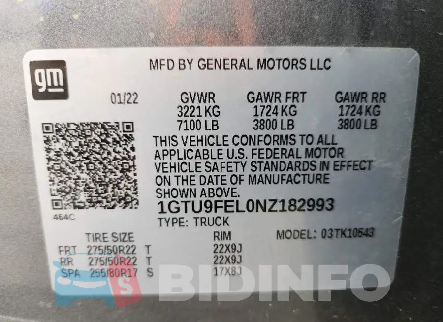 1GTU9FEL0NZ182993 Photo# 13