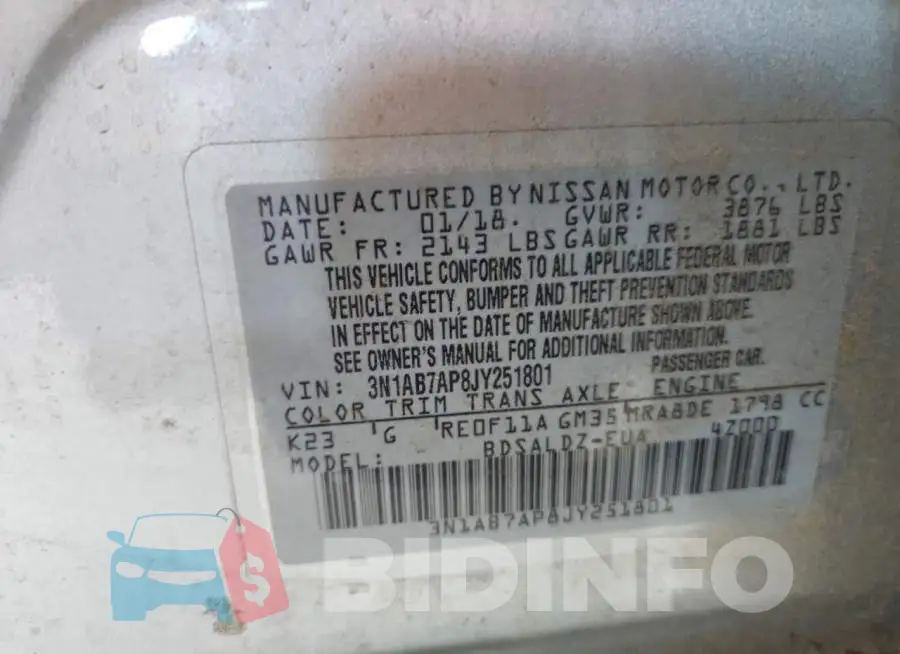 3N1AB7AP8JY251801 Photo# 12