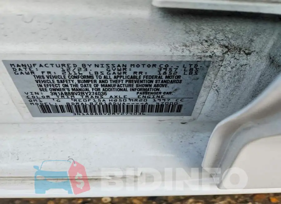 3N1AB8BV2RY274036 Photo# 12