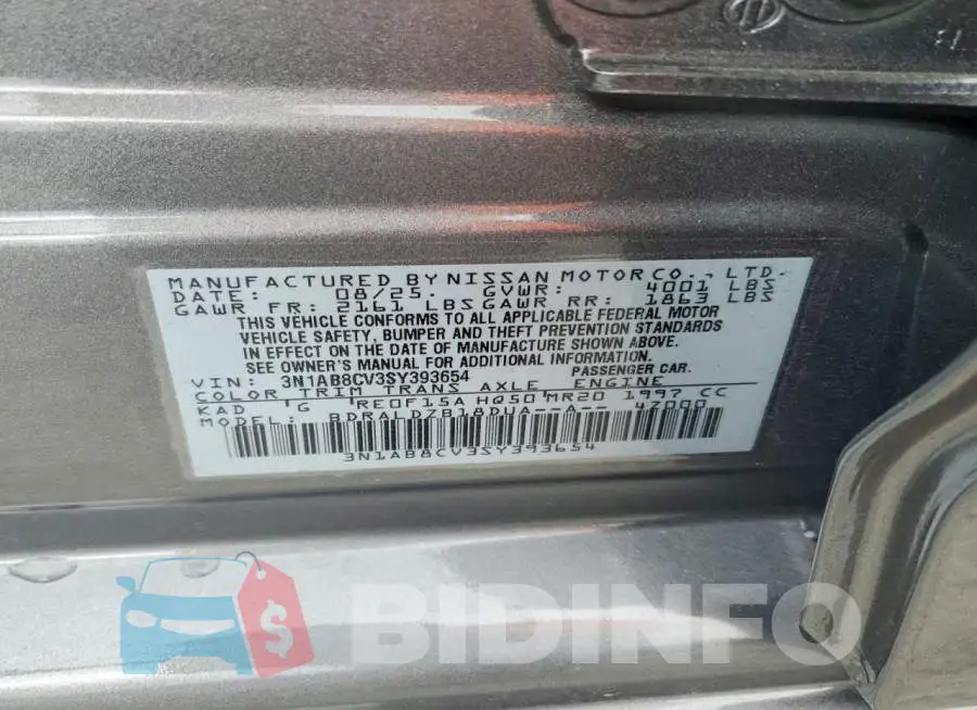 3N1AB8CV3SY393654 Photo# 13
