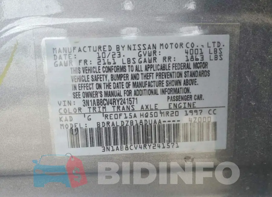 3N1AB8CV4RY241571 Photo# 12