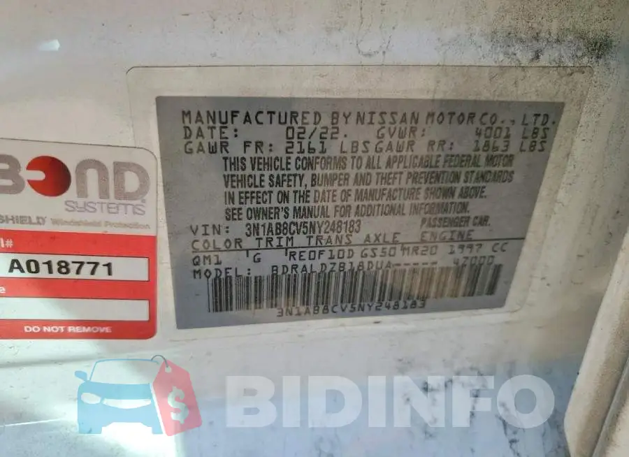 3N1AB8CV5NY248183 Photo# 12