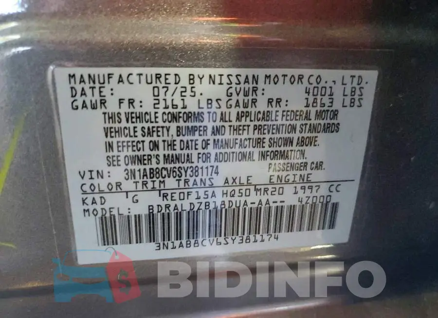 3N1AB8CV6SY381174 Photo# 12