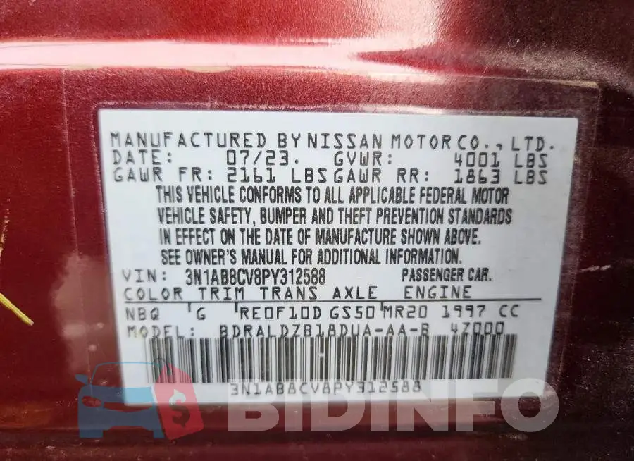 3N1AB8CV8PY312588 Photo# 12