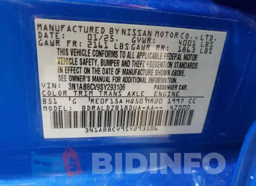 3N1AB8CV9SY293106 Photo# 12