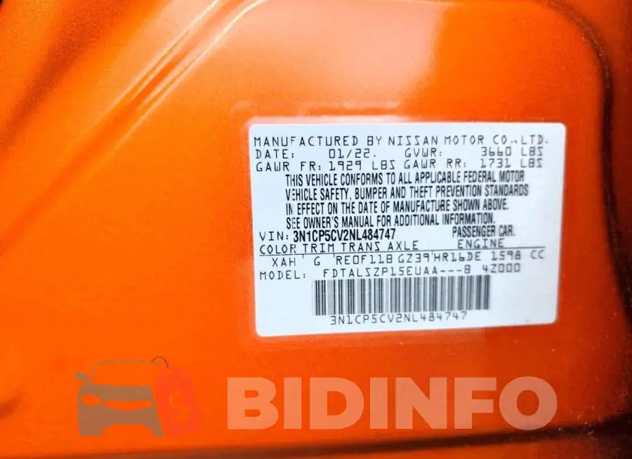 3N1CP5CV2NL484747 Photo# 12