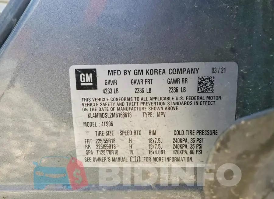 KL4MMDSL2MB168618 Photo# 13