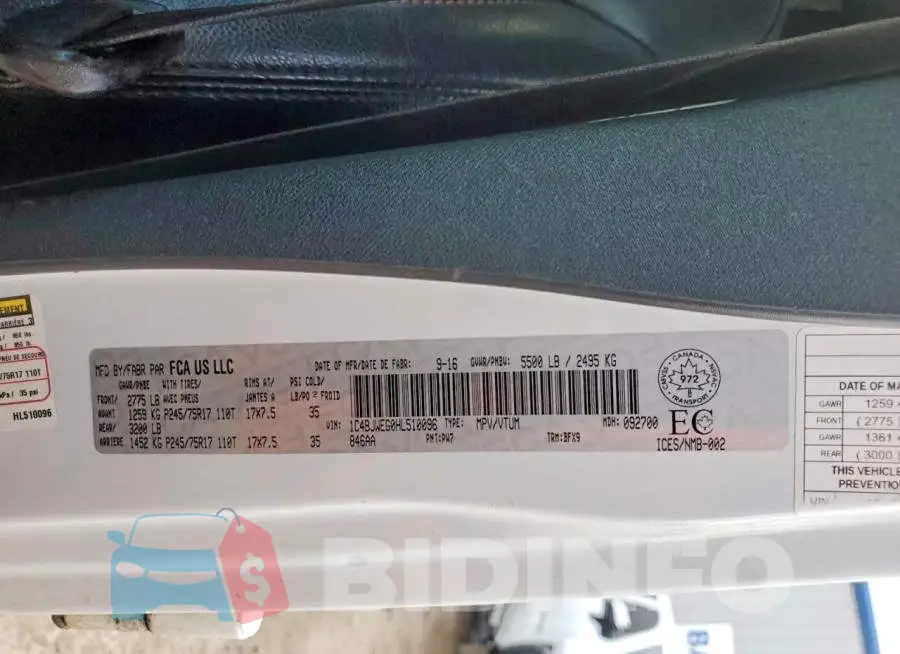 1C4BJWEG0HL510096 Photo# 12
