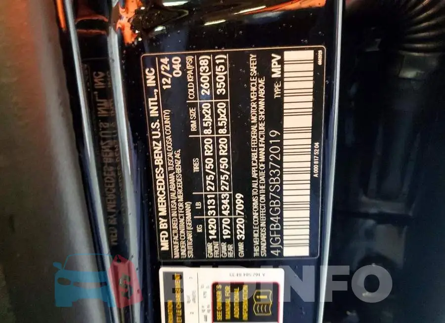 4JGFB4GB7SB372019 Photo# 14