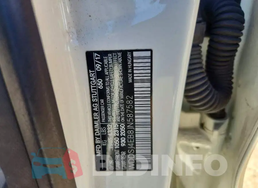 WDDSJ4EB8JN587582 Photo# 12
