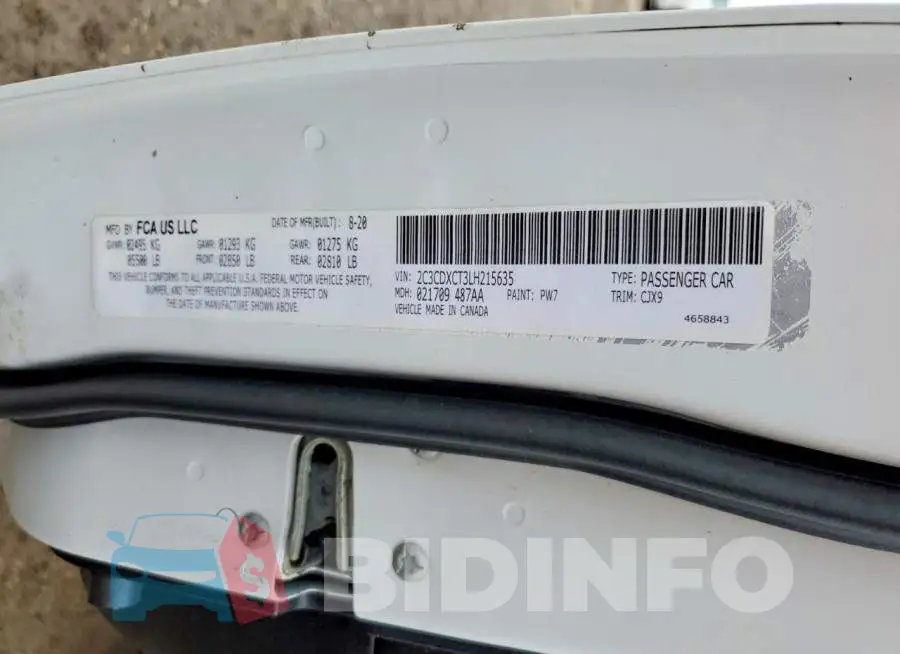 2C3CDXCT3LH215635 Photo# 13