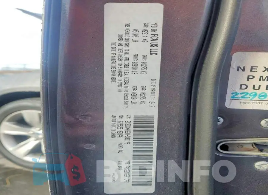 2C3CDXHG3HH581176 Photo# 12