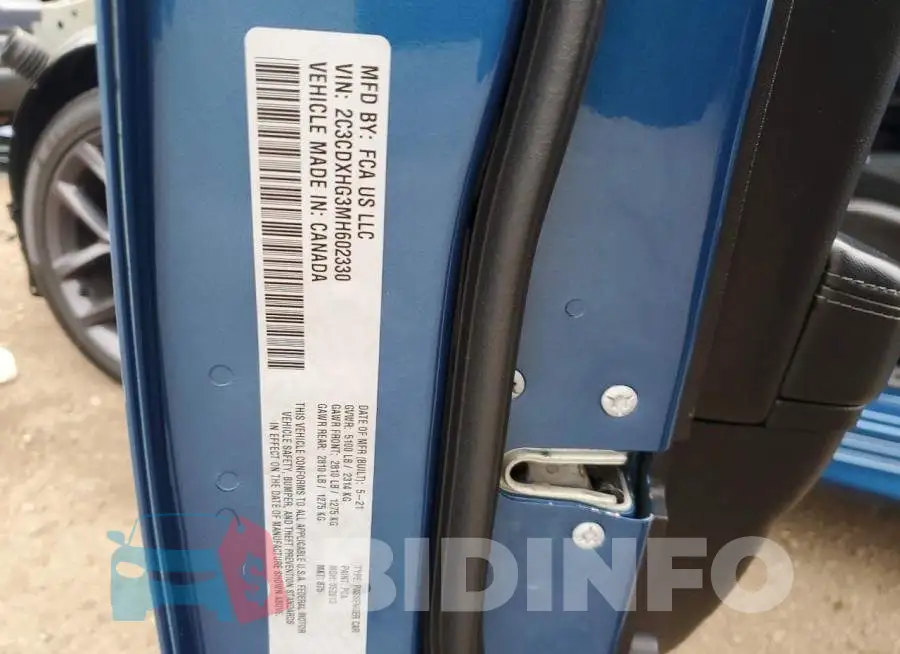 2C3CDXHG3MH602330 Photo# 12