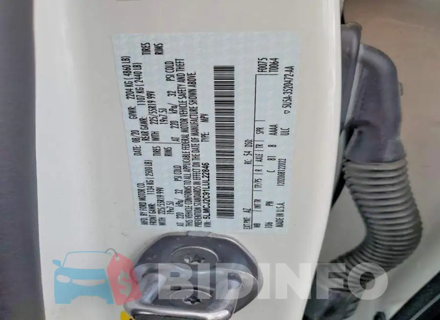 5LMCJ2C91LUL22846 Photo# 13