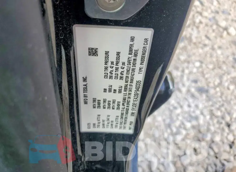 5YJ3E1EA3SF940335 Photo# 13