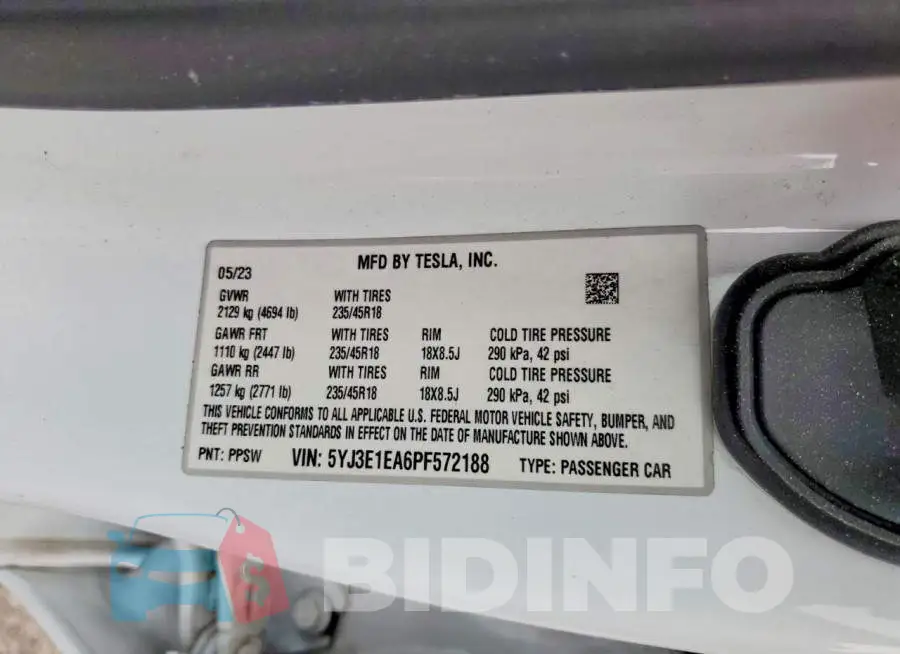 5YJ3E1EA6PF572188 Photo# 12