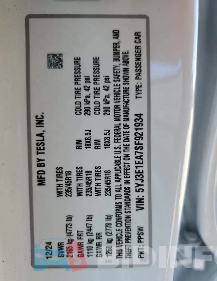 5YJ3E1EA7SF921934 Photo# 13