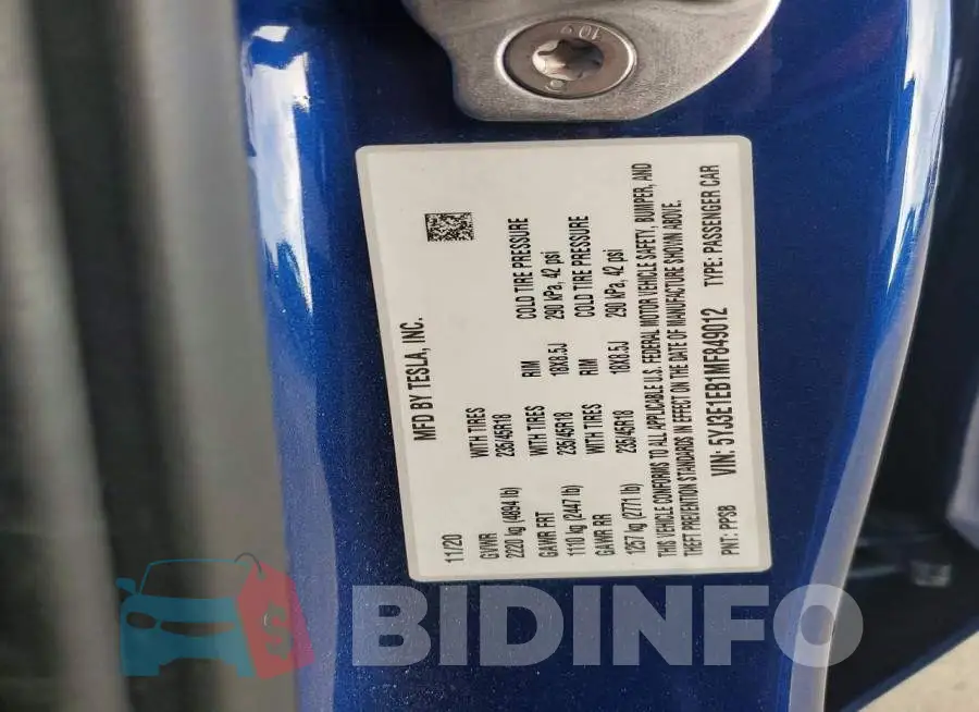 5YJ3E1EB1MF849012 Photo# 12