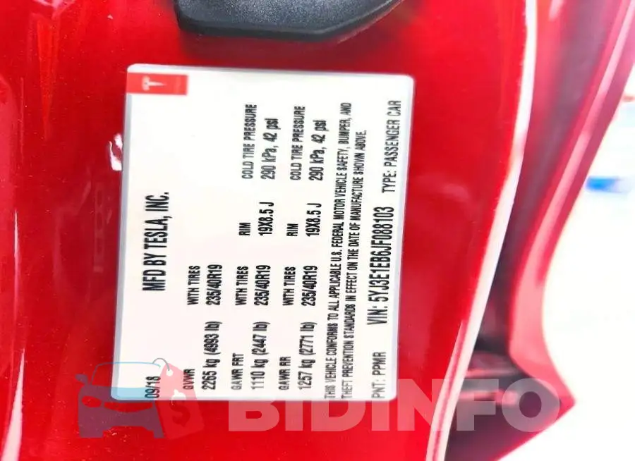 5YJ3E1EB6JF088103 Photo# 12