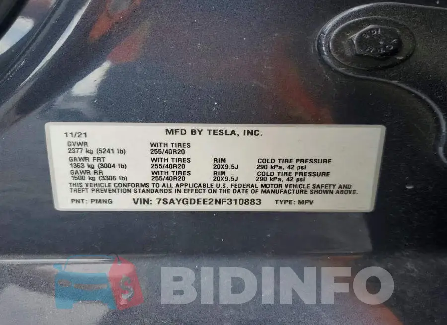 7SAYGDEE2NF310883 Photo# 14