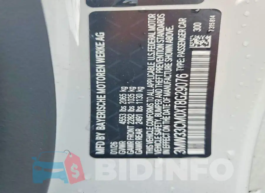 3MW33CM0XT8G29076 Photo# 12