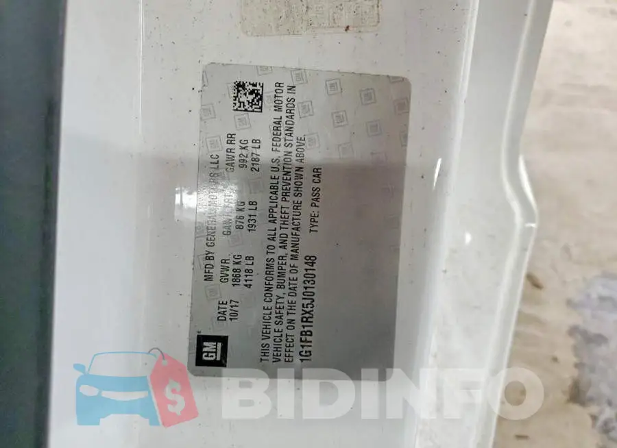 1G1FB1RX5J0130148 Photo# 12
