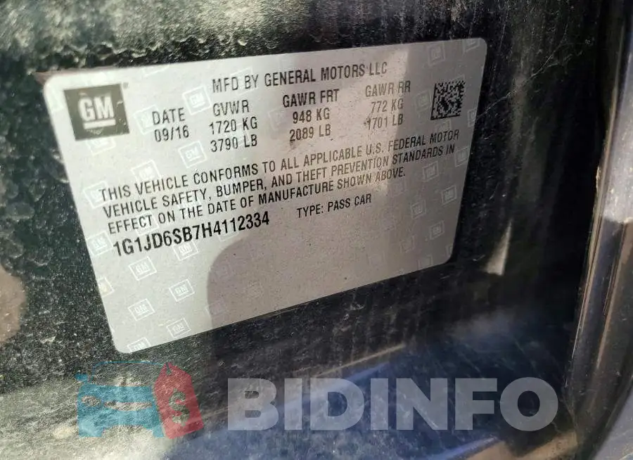 1G1JD6SB7H4112334 Photo# 13