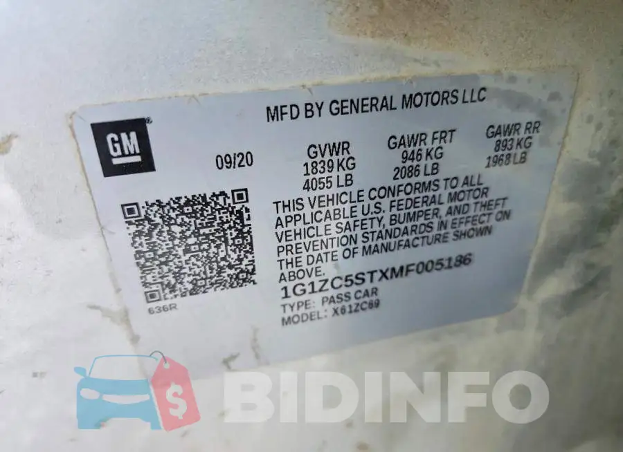 1G1ZC5STXMF005186 Photo# 12
