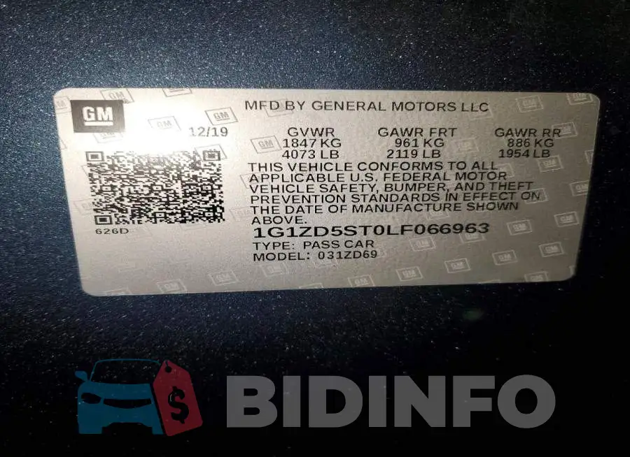 1G1ZD5ST0LF066963 Photo# 12