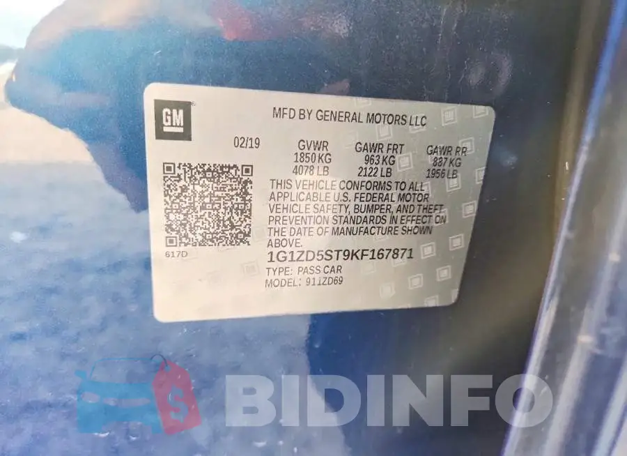1G1ZD5ST9KF167871 Photo# 12